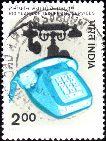 881 Centenary of Telephone Services [India Stamp 1982]