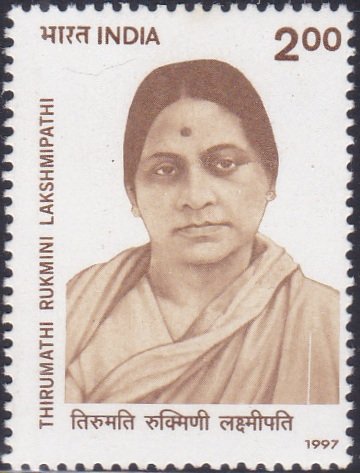 1548 Thirumathi Rukmini Lakshmipathi [India Stamp 1997]